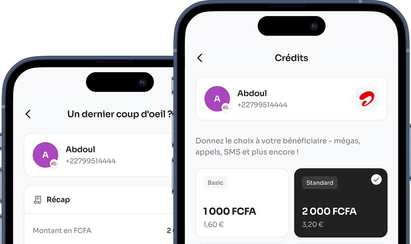 Achat de crédit téléphonique